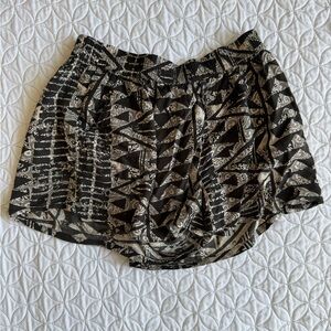 Black and Cream Patterned Boxer Shorts